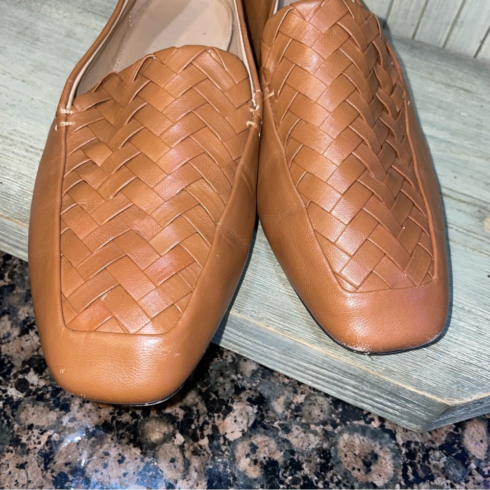 Banana Republic Brown Woven Leather Loafers 7M - Picture 4 of 9
